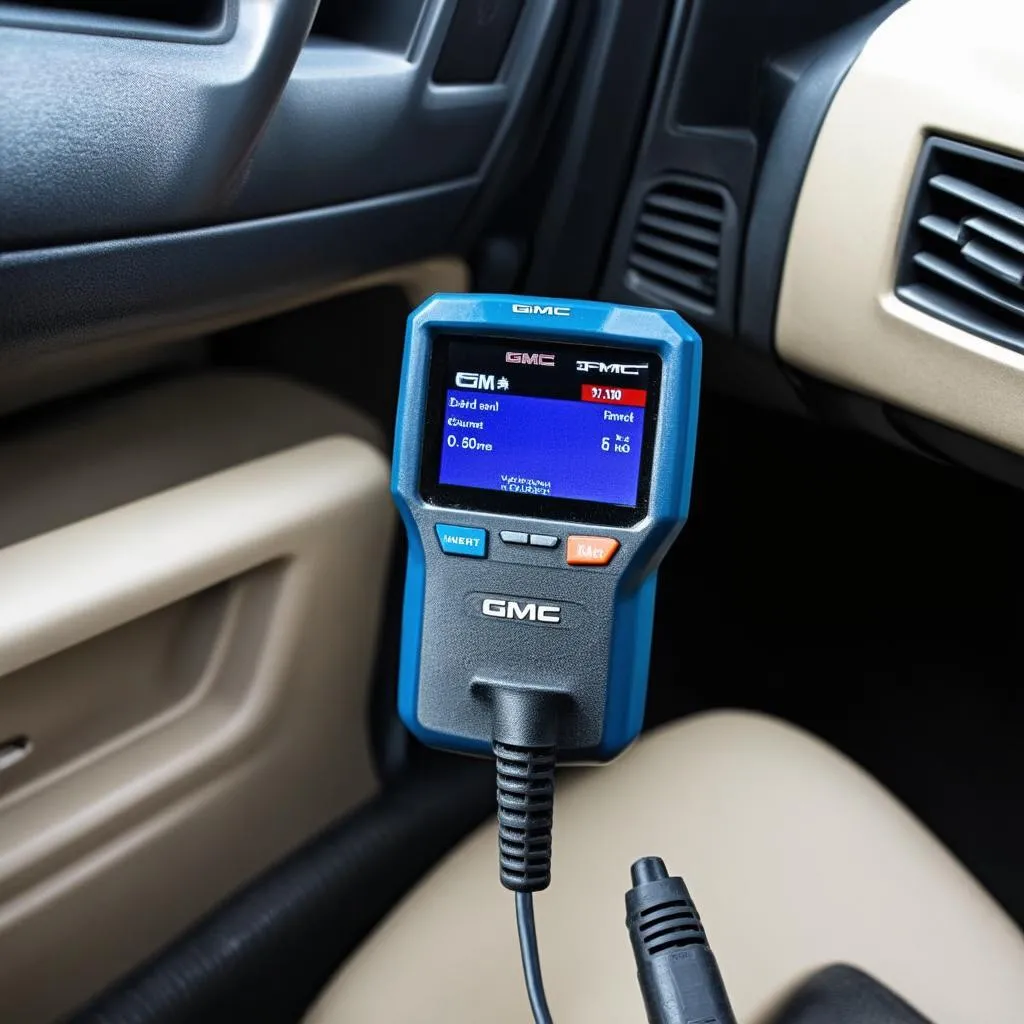 OBD Scanner plugged into 2000 GMC Jimmy